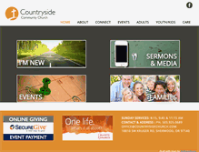 Tablet Screenshot of countrysidechurch.com